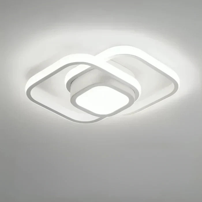 Modern LED Ceiling Light with Double Ring Design - Twilight Rings