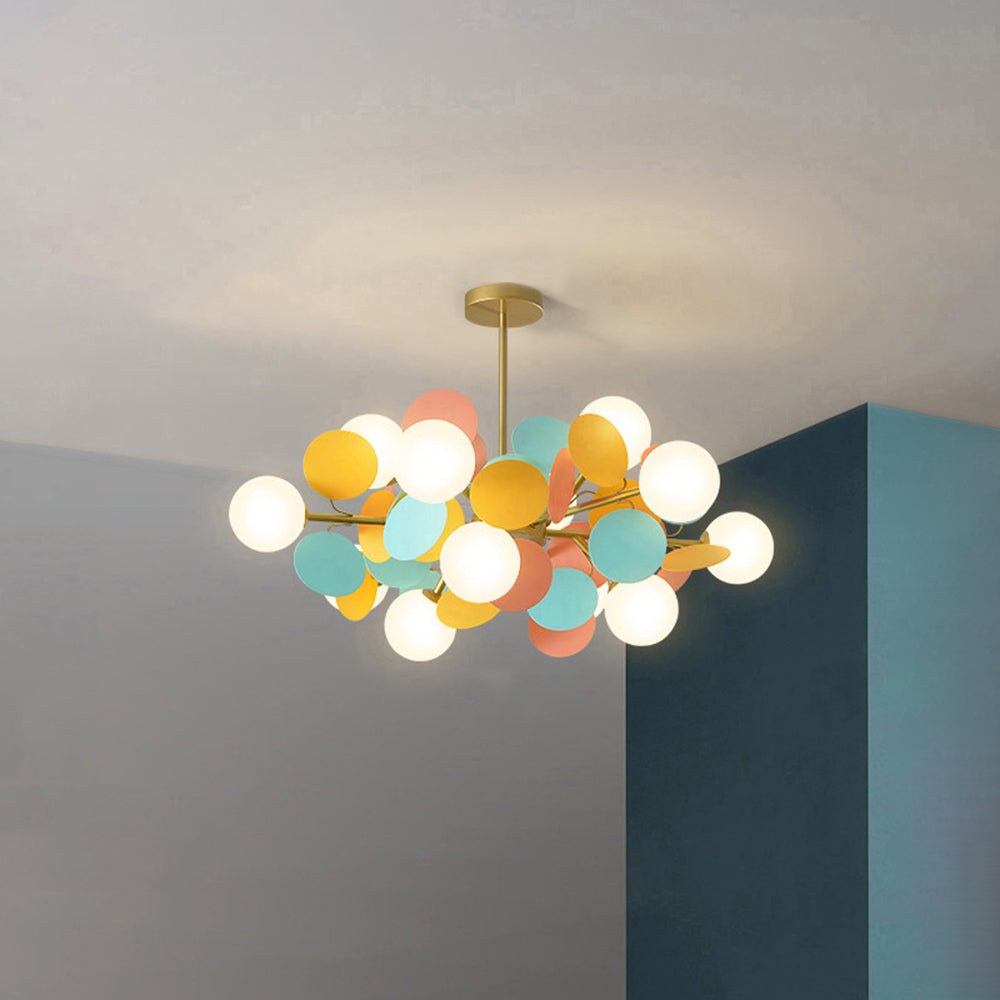Nexen Multicolored Flower Branch Chandelier Living Room