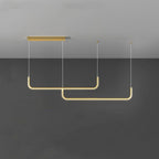 Arisha Modern LED Pendant Light Gold/Black Metal Dining/Living Room