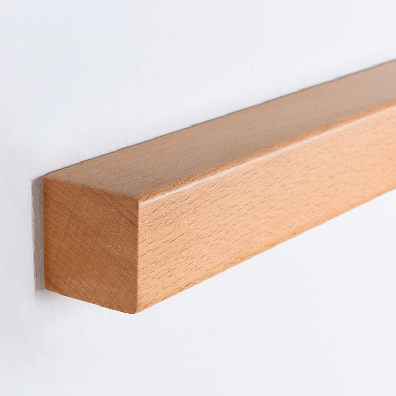 Dwyn Minimalist Linear Wall Mirror Sconce Wood Living Room