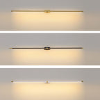 Ivox Minimalist Linear Wall Sconce Gold & Black