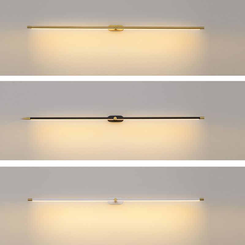 Ivox Minimalist Linear Wall Lamp Gold&Black