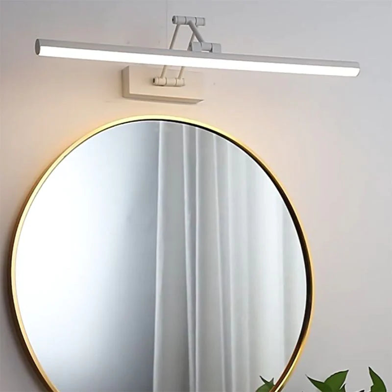 Volo Adjustable Simple Linear Wall Sconce Black/White. Bedroom