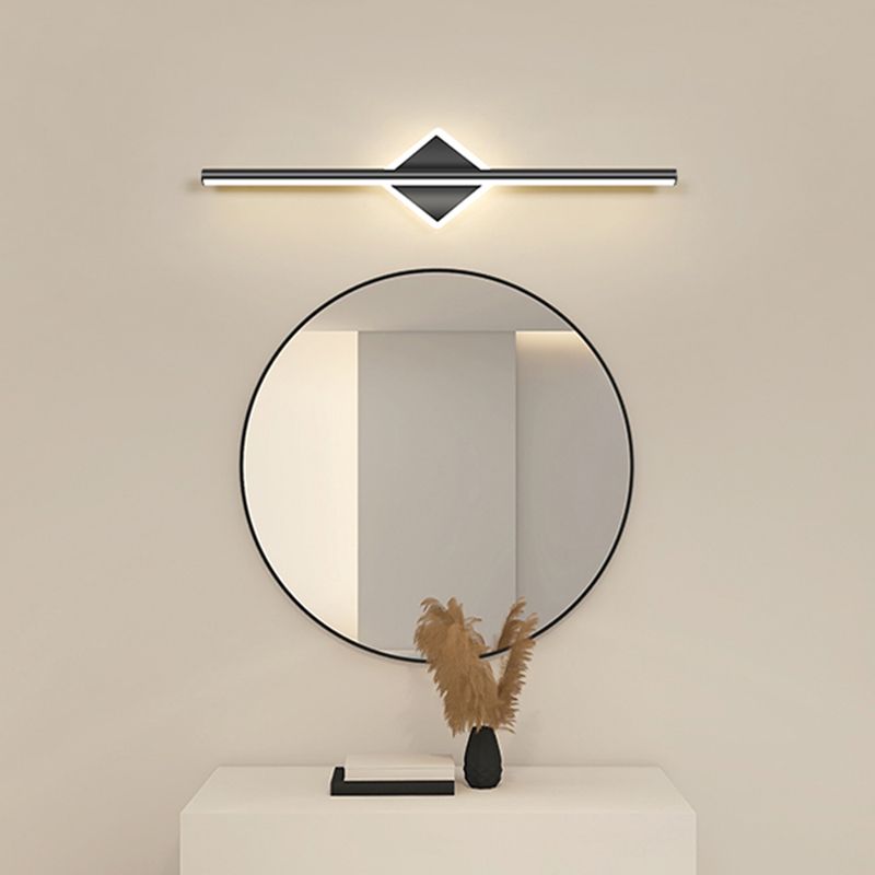 Vesso Modern Round/Square Wall Sconce Black/Gold. Bathroom