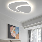 Zeno Modern Triangle Ceiling Light White Living Room