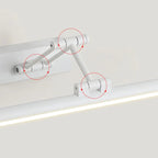 Volo Adjustable Simple Linear Wall Sconce Black/White. Bedroom