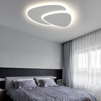 Zeno Modern Triangle Ceiling Light White Living Room