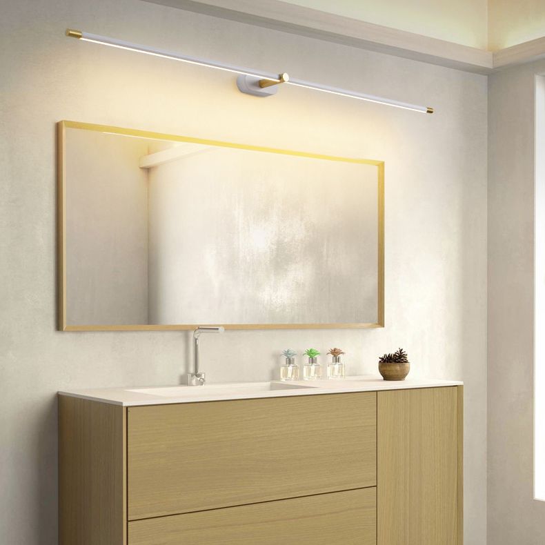 Ivox Minimalist Linear Wall Sconce Gold & Black