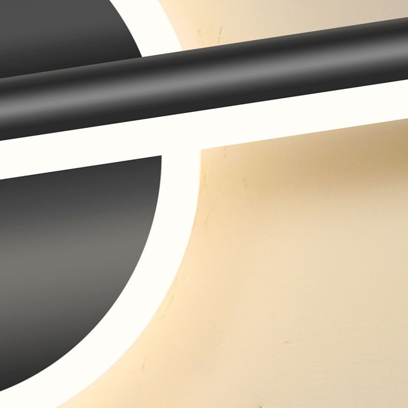 Vesso Modern Round/Square Wall Sconce Black/Gold. Bathroom