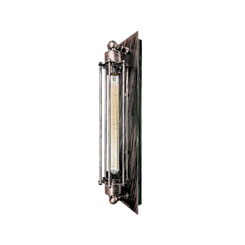 Tronel Vintage Cylinder Metal Wall Lamp, Black/Red/Silver/Gold
