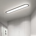 Arisha Modern Ceiling Light Dimmable Black Rectangular Living Room/Bedroom Metal
