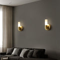 Arisha Modern Cylindrical Metal Led Wall Lamp, Gold