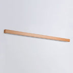 Dwyn Minimalist Linear Wall Mirror Sconce Wood Living Room