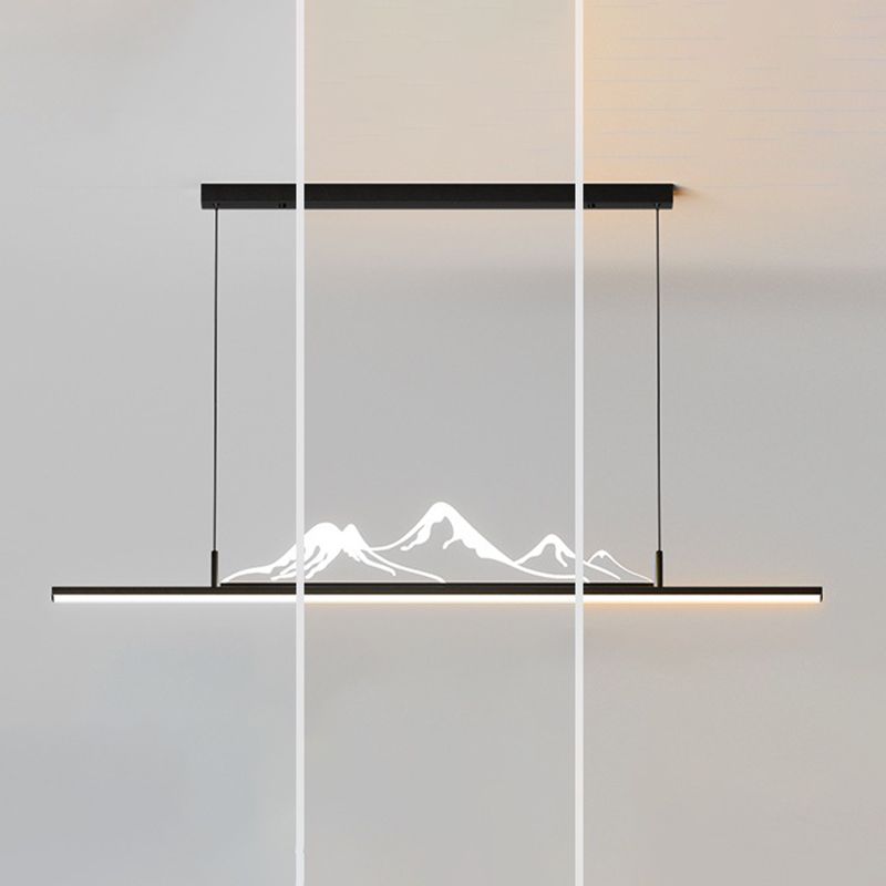 Arisha Pendant Light Black/Gold Mountain Living Room/Dining Room