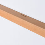 Dwyn Minimalist Linear Wall Mirror Sconce Wood Living Room