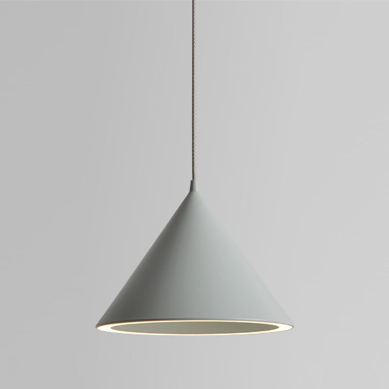 Valentina Minimalist LED Pendant Light White/Black Bedroom Acrylic