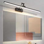 Volo Adjustable Simple Linear Wall Sconce Black/White. Bedroom