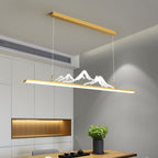 Arisha Pendant Light Black/Gold Mountain Living Room/Dining Room