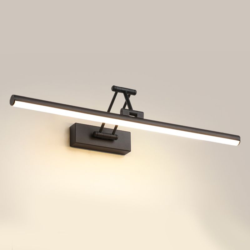 Volo Adjustable Simple Linear Wall Sconce Black/White. Bedroom