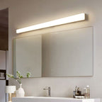 Arisha Simple White Bar Mirror Front Vanity Wall Lamp
