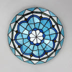 Quana Modern Hemicycle Ceiling Light. Glass. Colored. Living Room