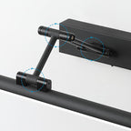 Volo Adjustable Simple Linear Wall Sconce Black/White. Bedroom