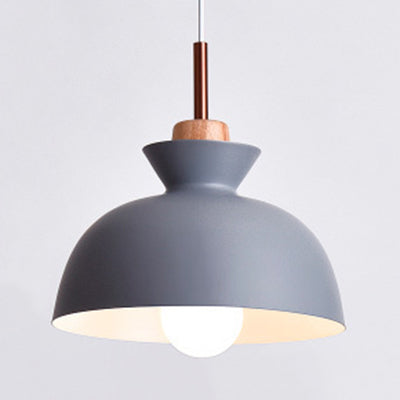 Nordic Style Hanging Lighting with Shade Aluminum Single Head Pendant Lamp for Porch