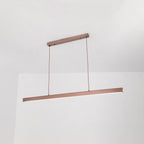Arisha Modern LED Pendant Light Linear Black/Brown Dining Room Metal