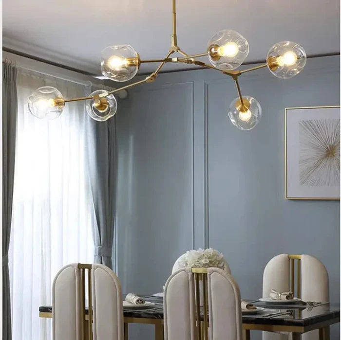 Molecular Designer Chandelier 8-Arm – Modern LED Ceiling Lamp