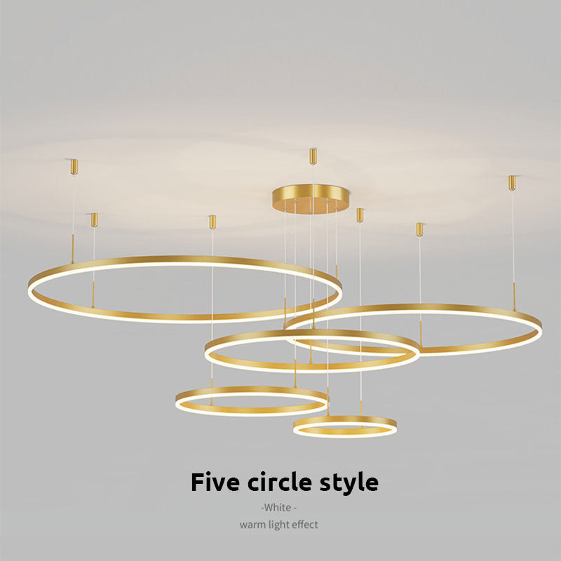 Remi Modern Metal Black/Gold/Coffee Suspension Ring