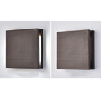 Japanese Wooden Square LED Wall Light | 1-Light