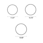 Nordic Wood Round LED Flush Ceiling Light | 1-Light