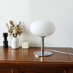 Nordic Vintage Round Glass Table Lamp 1-Light