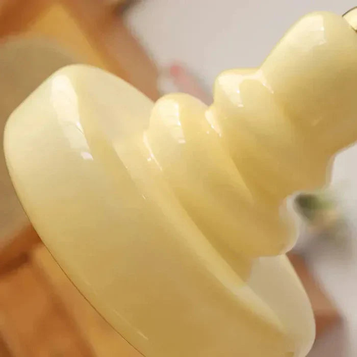 Designer Hanging Lamp with Milk Glass Bauhaus