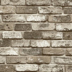 Brick Print Wallpaper Roll Dark Color Industrial-Style Wall Art for House Interior