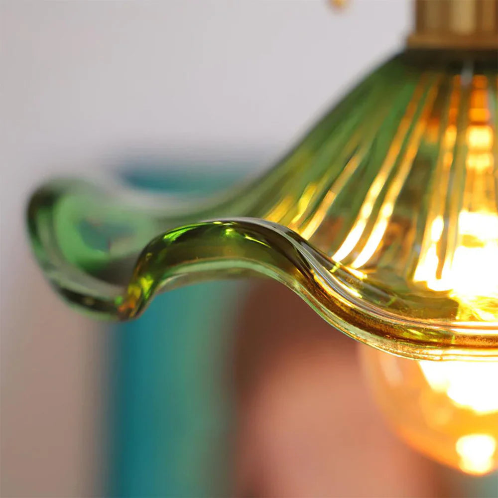 Vintage Hibiscus Pendant Light