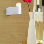 White Ball Wall Lighting Modernist Led Milk Glass Wall Lamp Fixture with Small/Medium/Large Size in White/Warm Light