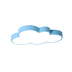 Cloud Child Bedroom Flush Mount Light Acrylic Nordic Style Macaron Colored Ceiling Lamp