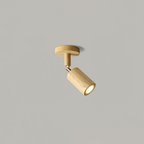 Japanese Wooden Adjustable LED Spotlight 1-Light