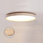 Kathy Travertine Round Ceiling Light