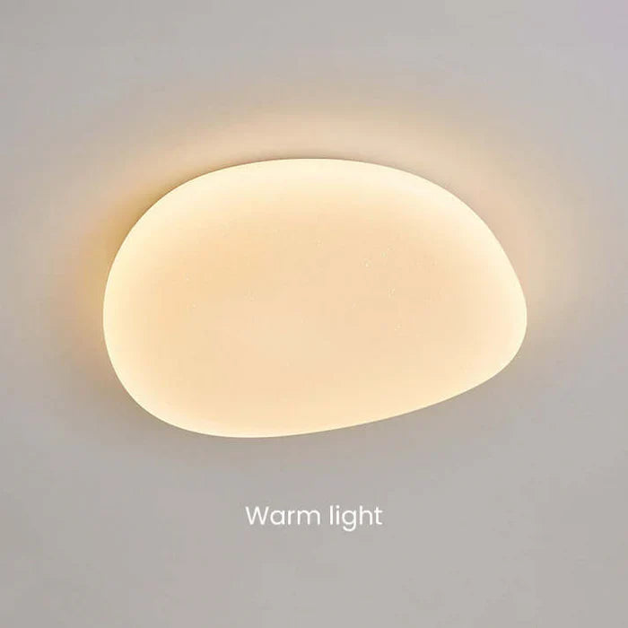 Organic LED Ceiling Lamp Natural Stone Shape