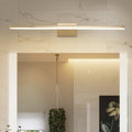 16"/21.5" W Metallic Streamlined Wall Lamp Simplicity LED Gold Vanity Sconce Light for Bathroom