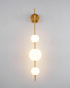 Modern Geometric Wall Lamp with LED Balls