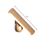 Rotatable Tube Bedside Wall Mount Light Wood 8.5"/12.5" Wide LED Simple Wall Lamp Fixture in Warm/White Light