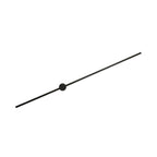 Black Slim Rod Sconce Lighting Minimalist 23.5"/31.5"/47" High LED Metal Wall Mounted Lamp for Bedroom