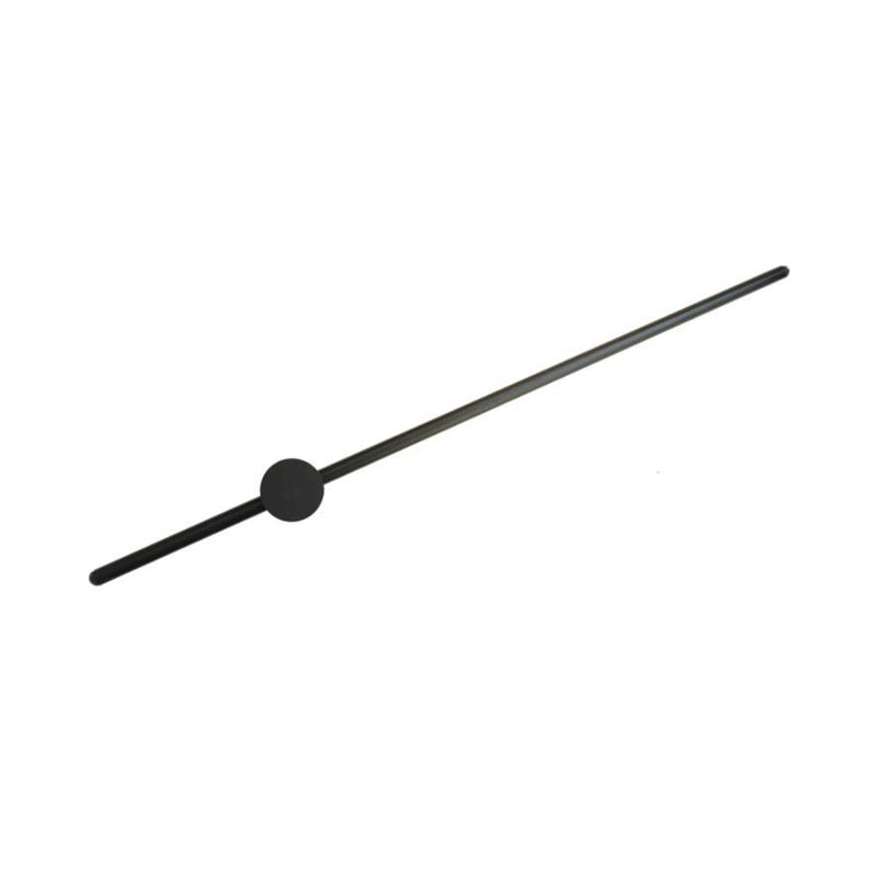 Black Slim Rod Sconce Lighting Minimalist 23.5"/31.5"/47" High LED Metal Wall Mounted Lamp for Bedroom