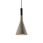 Grey/White/Coffee Funnel Pendant Light Nordic Cement 1 Head Dining Table Suspended Lighting Fixture