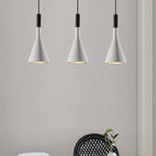 Grey/White/Coffee Funnel Pendant Light Nordic Cement 1 Head Dining Table Suspended Lighting Fixture