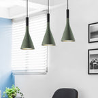 Grey/White/Coffee Funnel Pendant Light Nordic Cement 1 Head Dining Table Suspended Lighting Fixture