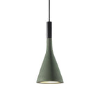 Grey/White/Coffee Funnel Pendant Light Nordic Cement 1 Head Dining Table Suspended Lighting Fixture